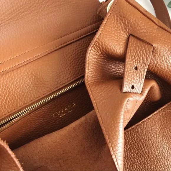 Cuyana Leather Backpack Caramel - Picture 7 of 14